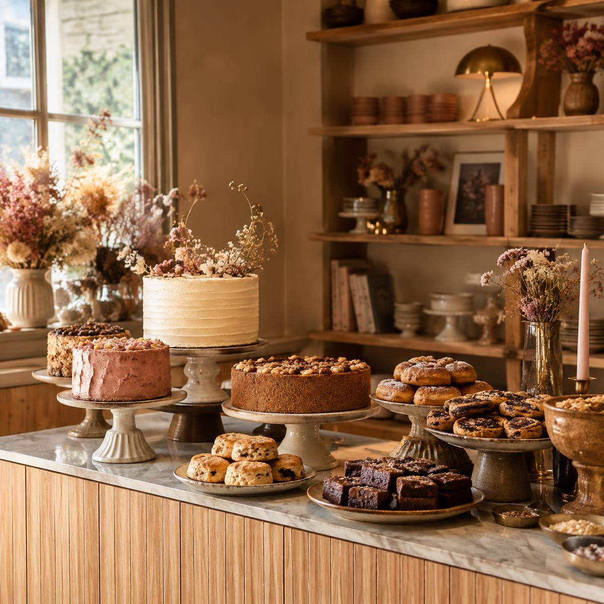 The Sugarloom studio display counter